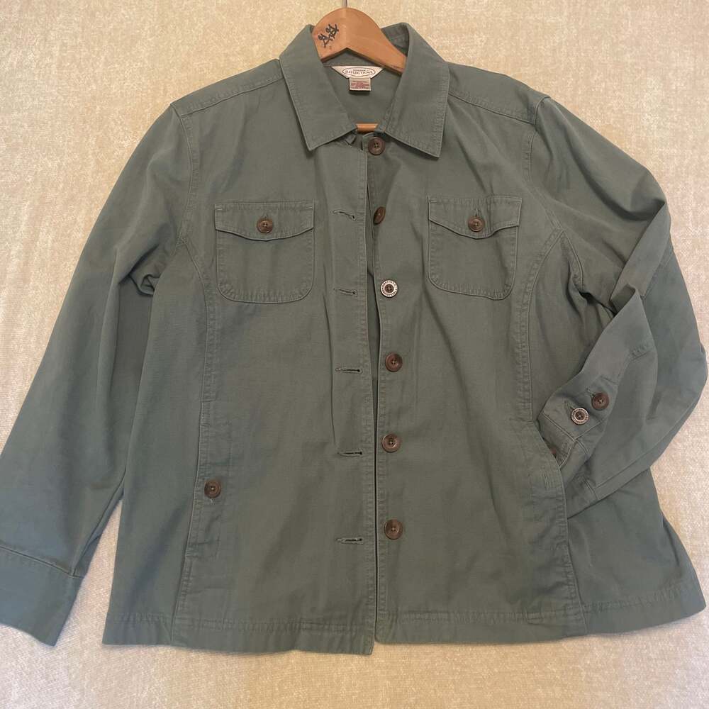 Northern Reflections Women Artist Utility Jacket Green SzXXL Fits L to XL